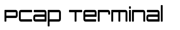 PCap Terminal font preview